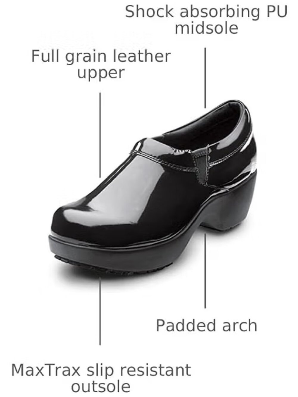SR Max Womens Geneva MaxTrax Soft Toe SRO Clog